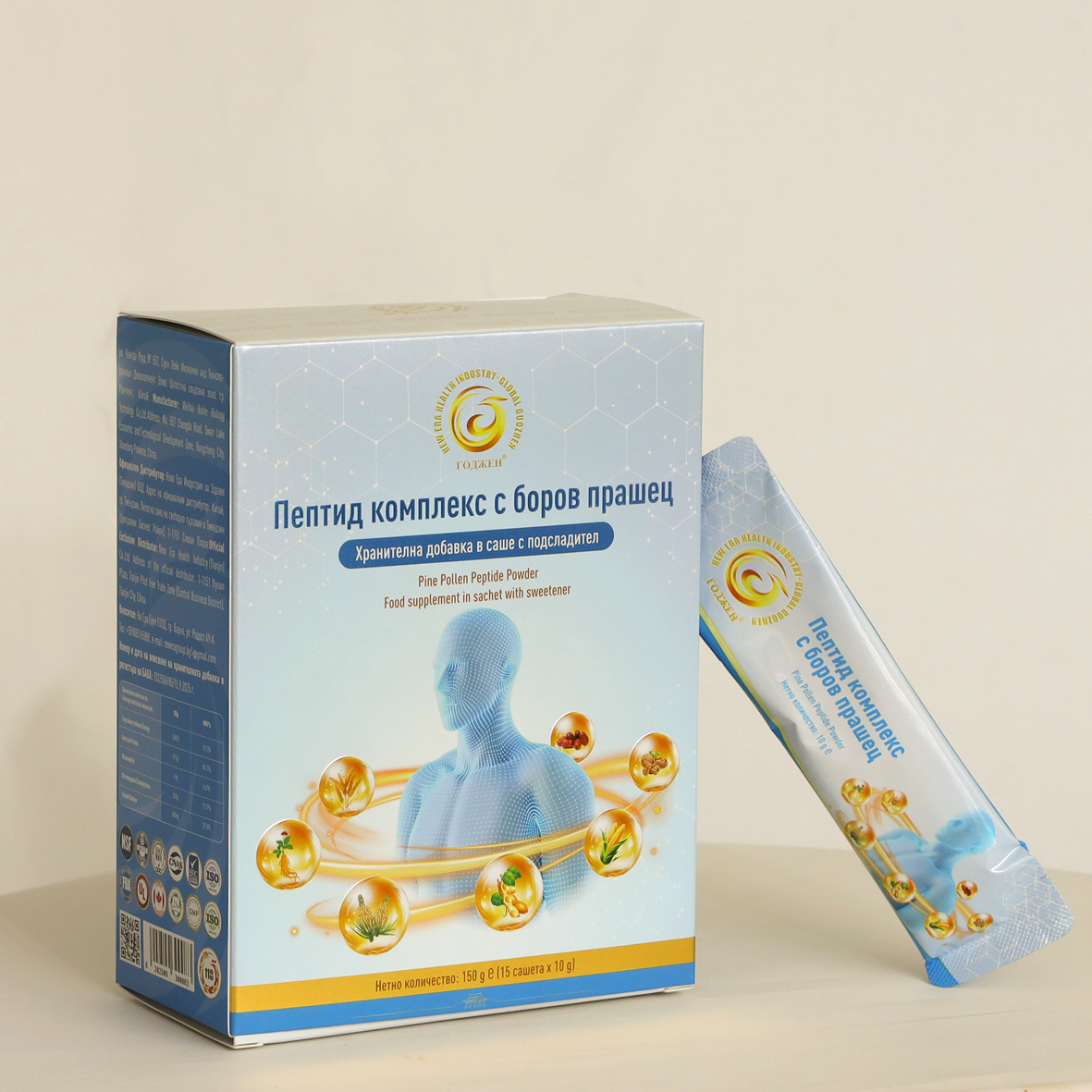Пептид комплекс с боров прашец Guozhen-15 сашета × 10 g — боров прашец GUOZHEN